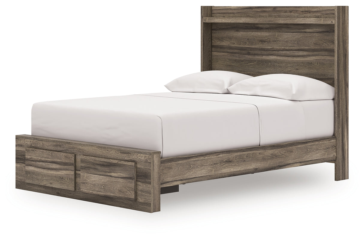 Elbrim Brown Full Panel Storage Bed from Ashley - Luna Furniture
