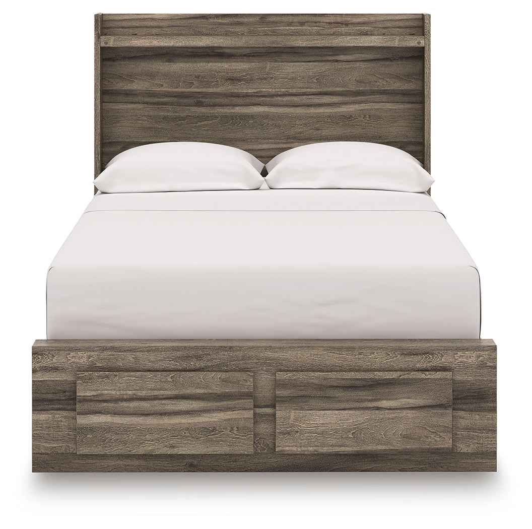 Elbrim Brown Full Panel Storage Bed from Ashley - Luna Furniture