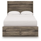 Elbrim Brown Full Panel Storage Bed from Ashley - Luna Furniture