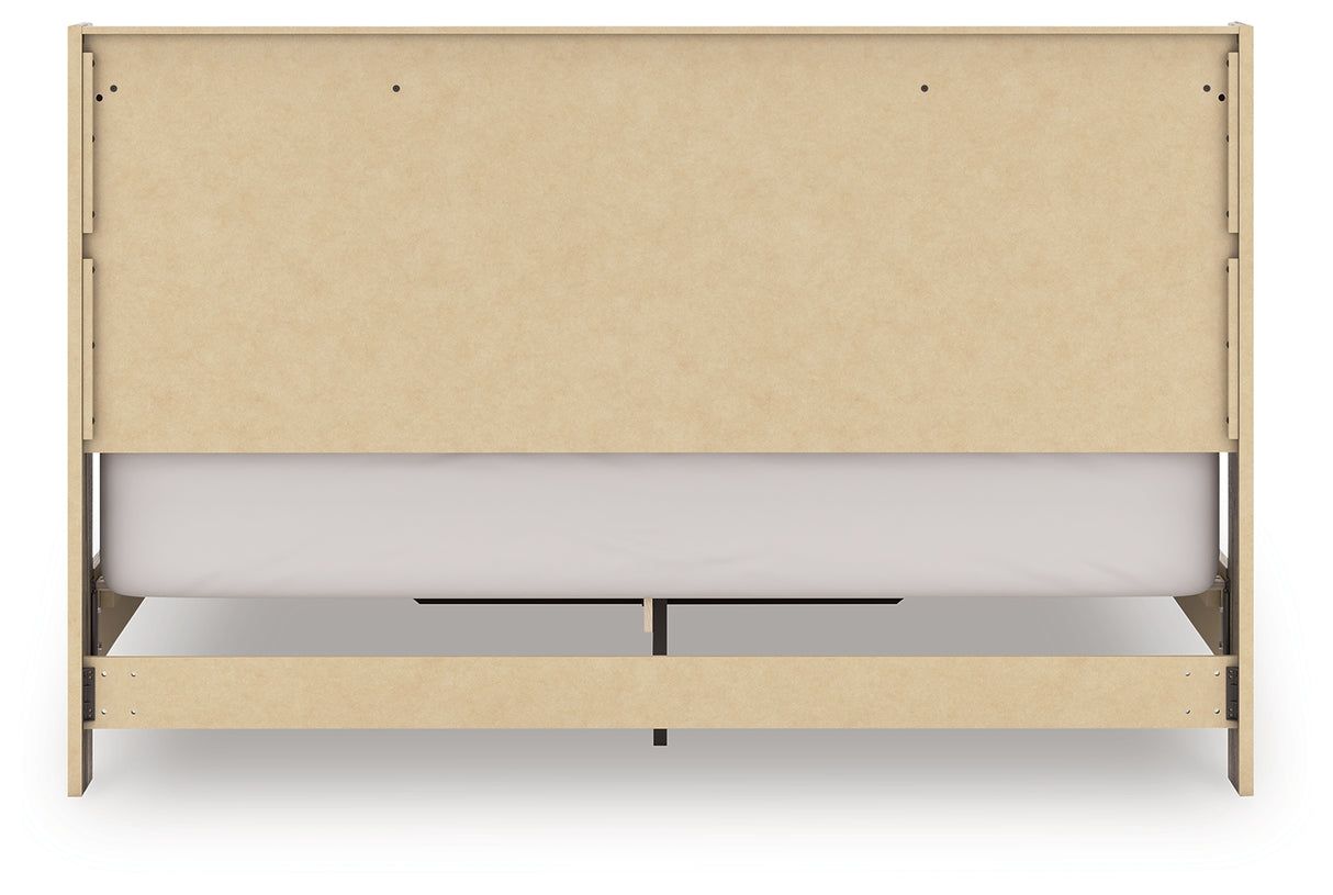 Elbrim Brown King Panel Storage Bed from Ashley - Luna Furniture