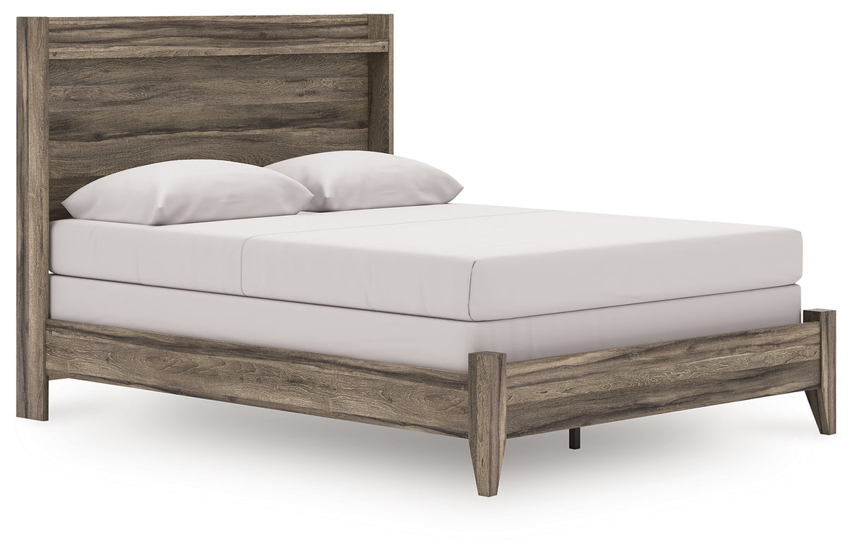 Elbrim Brown Queen Panel Bed from Ashley - Luna Furniture