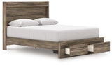 Elbrim Brown Queen Panel Storage Bed from Ashley - Luna Furniture