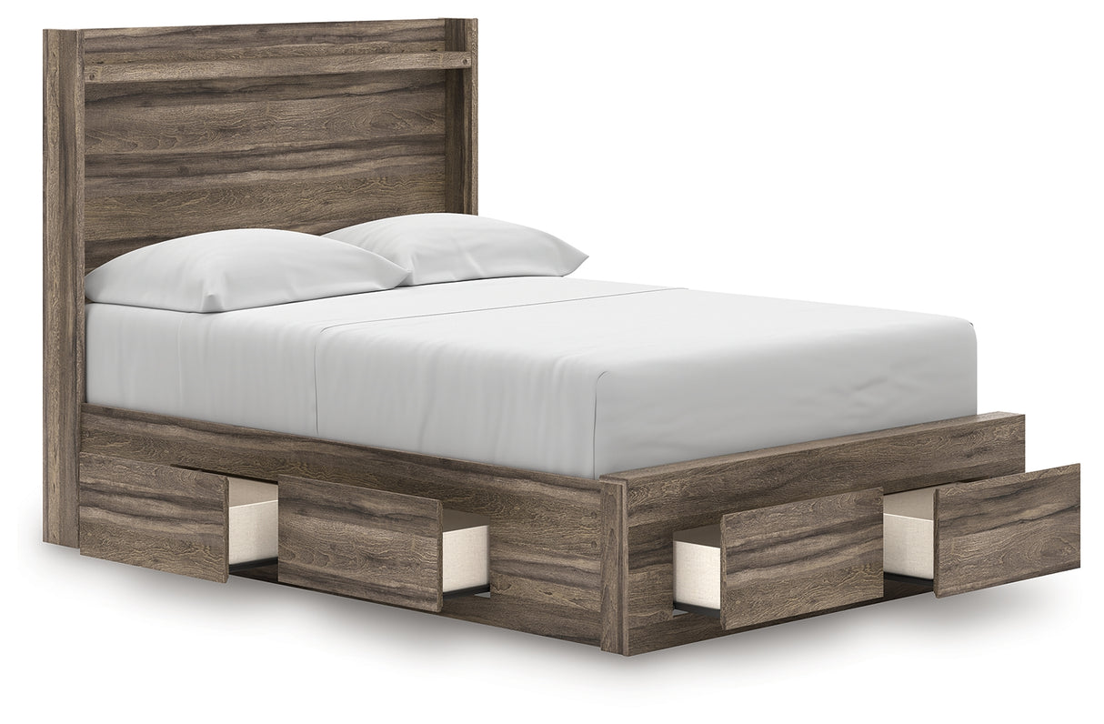 Elbrim Full Panel Storage Bed, Dresser and Mirror from Ashley - Luna Furniture