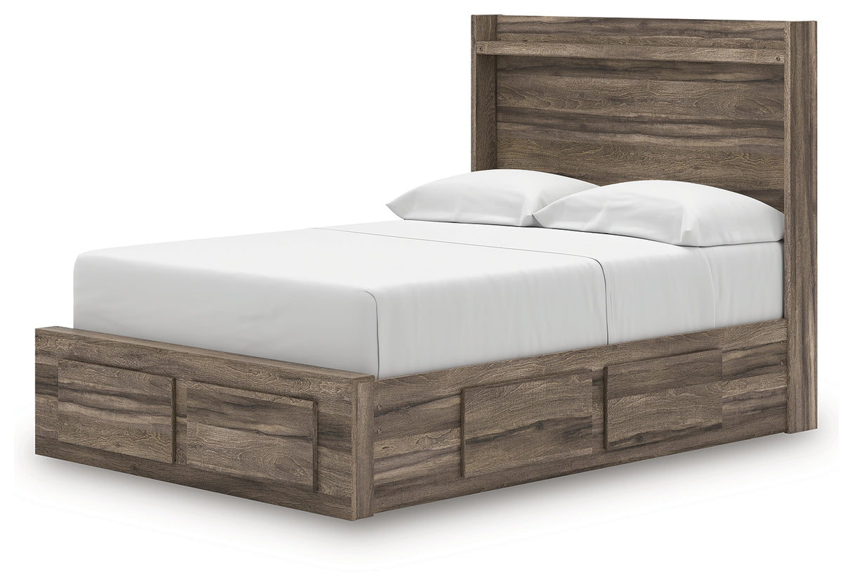 Elbrim Full Panel Storage Bed, Dresser and Mirror from Ashley - Luna Furniture