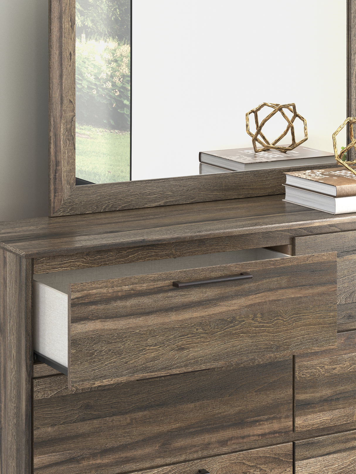 Elbrim Full Panel Storage Bed, Dresser and Mirror from Ashley - Luna Furniture