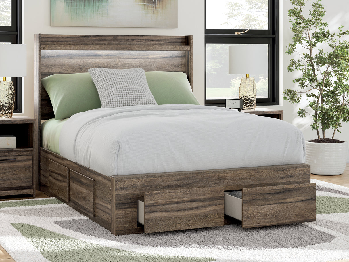 Elbrim Full Panel Storage Bed, Dresser and Mirror from Ashley - Luna Furniture