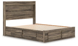 Elbrim Queen Panel Storage Bed, Dresser and Mirror from Ashley - Luna Furniture