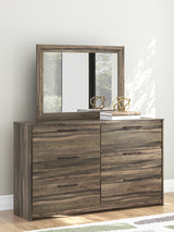 Elbrim Queen Panel Storage Bed, Dresser and Mirror from Ashley - Luna Furniture