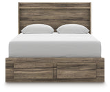 Elbrim Queen Panel Storage Bed, Dresser and Mirror from Ashley - Luna Furniture