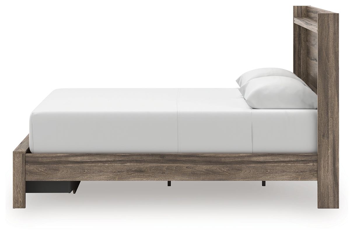 Elbrim Queen Panel Storage Bed, Dresser and Mirror from Ashley - Luna Furniture