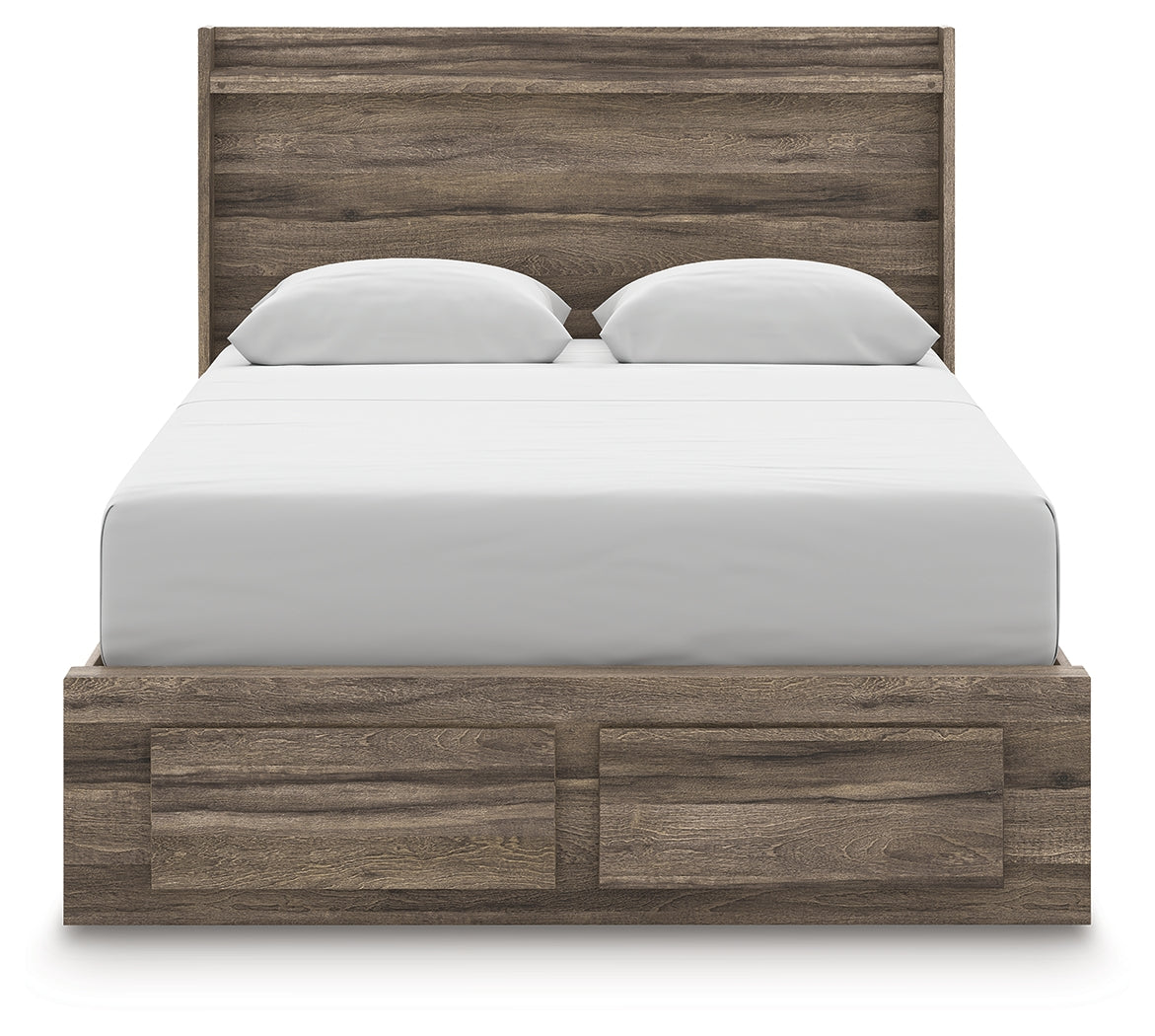Elbrim Queen Panel Storage Bed, Dresser and Mirror from Ashley - Luna Furniture