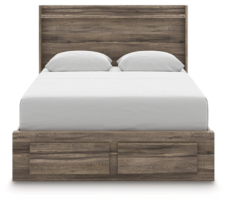 Elbrim Queen Panel Storage Bed, Dresser and Mirror from Ashley - Luna Furniture