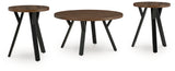 Elbrynn Brown/Black Table (Set of 3) from Ashley - Luna Furniture