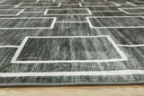 Elderland Black/Gray Washable Medium Rug from Ashley - Luna Furniture