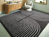 Eldonmore Black/Ivory Large Rug from Ashley Furniture - Luna Furniture