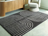 Eldonmore Black/Ivory Medium Rug from Ashley Furniture - Luna Furniture