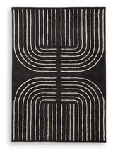 Eldonmore Black/Ivory Medium Rug from Ashley Furniture - Luna Furniture