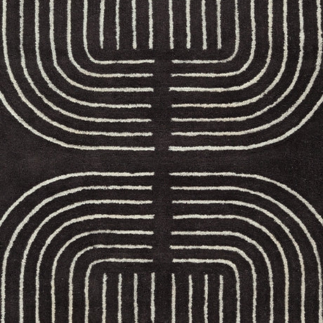 Eldonmore Black/Ivory Medium Rug from Ashley - Luna Furniture