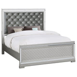Eleanor Metallic White Panel Bedroom Set