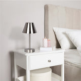 Elegance Rechargeable LED Table Lamp Brushed Nickel LED Touch Switch from Ashcroft Furniture - Luna Furniture