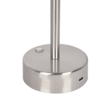 Elegance Rechargeable LED Table Lamp Brushed Nickel LED Touch Switch from Ashcroft Furniture - Luna Furniture