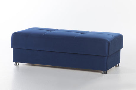 Elegant Sectional Storage Chaise (Roma Navy) 1 Piece from Bellona - Luna Furniture
