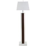 Elena Brown 67-inch Square Tapered Mirrored Floor Lamp from Coaster - Luna Furniture