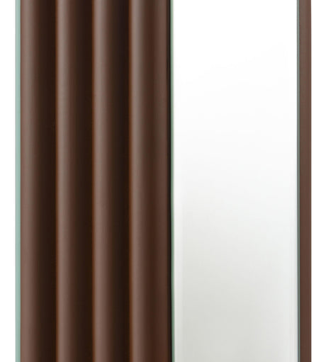 Elena Brown 67-inch Square Tapered Mirrored Floor Lamp from Coaster - Luna Furniture