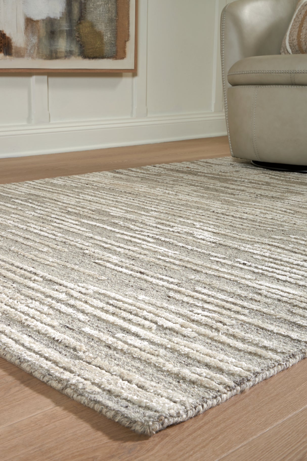 Eljory Gray Large Rug from Ashley - Luna Furniture