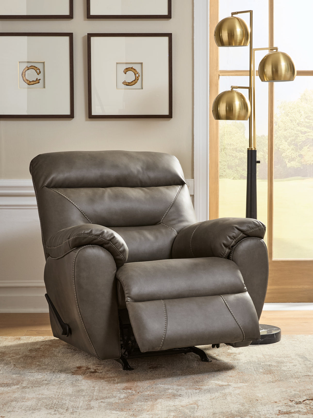 Elksworth Ash Recliner from Ashley - Luna Furniture