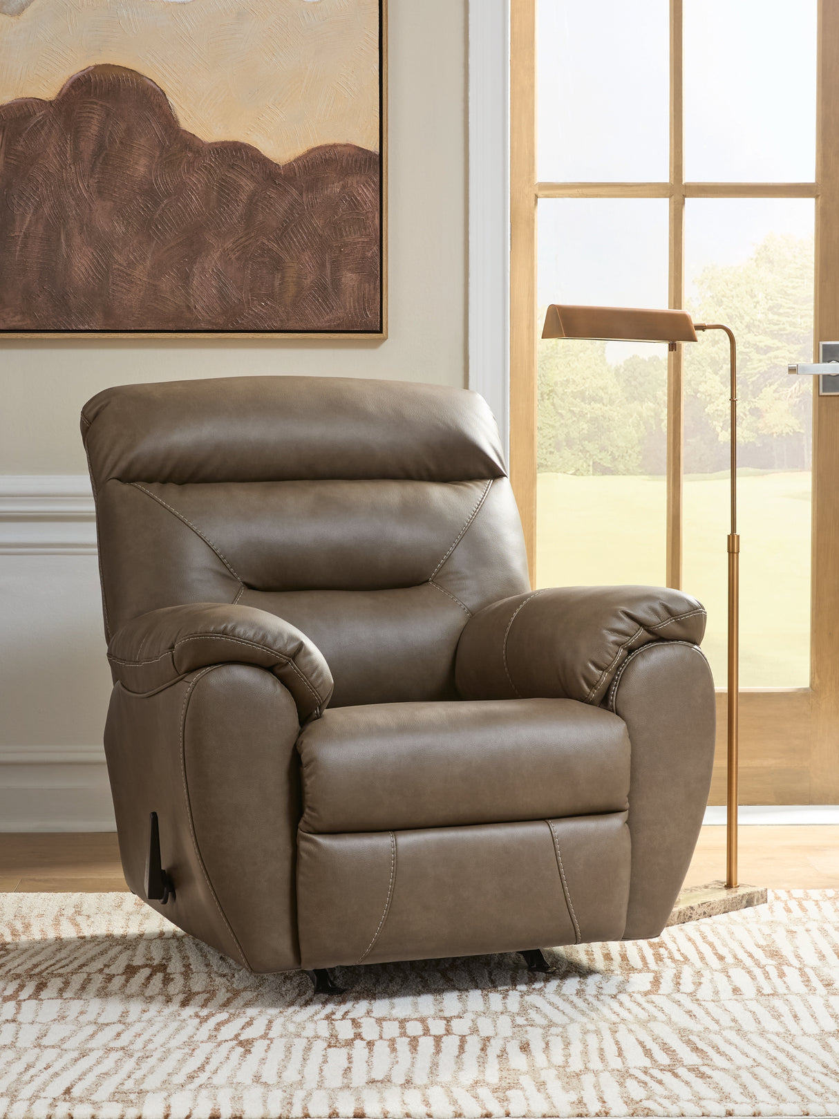 Elksworth Biscotti Recliner from Ashley Furniture - Luna Furniture