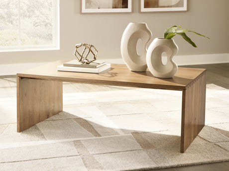 Ella Grove Rich Brown Coffee Table from Ashley - Luna Furniture