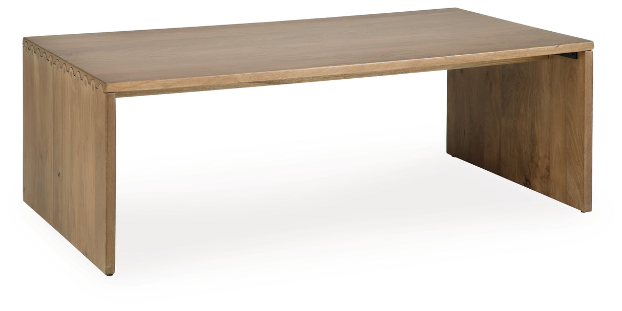 Ella Grove Rich Brown Coffee Table from Ashley Furniture - Luna Furniture