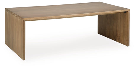 Ella Grove Rich Brown Coffee Table from Ashley - Luna Furniture