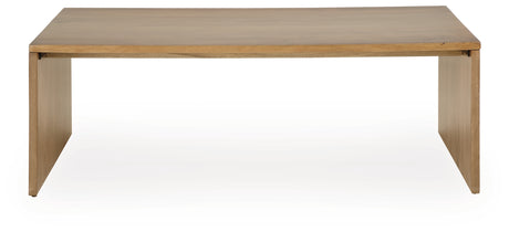 Ella Grove Rich Brown Coffee Table from Ashley - Luna Furniture