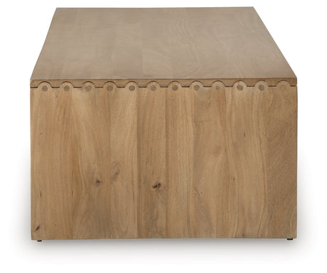 Ella Grove Rich Brown Coffee Table from Ashley - Luna Furniture
