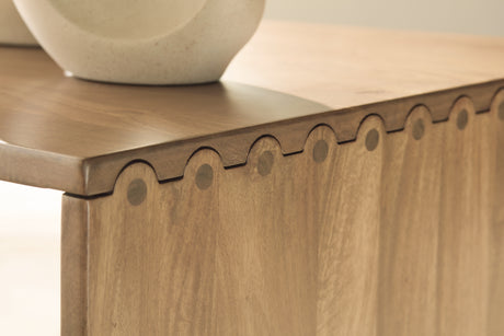 Ella Grove Rich Brown Coffee Table from Ashley - Luna Furniture