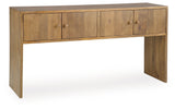 Ella Grove Rich Brown Console from Ashley - Luna Furniture