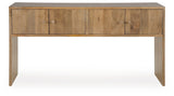 Ella Grove Rich Brown Console from Ashley - Luna Furniture
