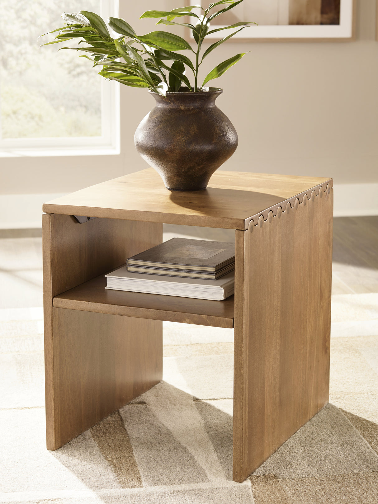 Ella Grove Rich Brown End Table from Ashley - Luna Furniture