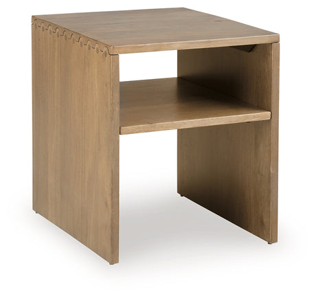 Ella Grove Rich Brown End Table from Ashley - Luna Furniture
