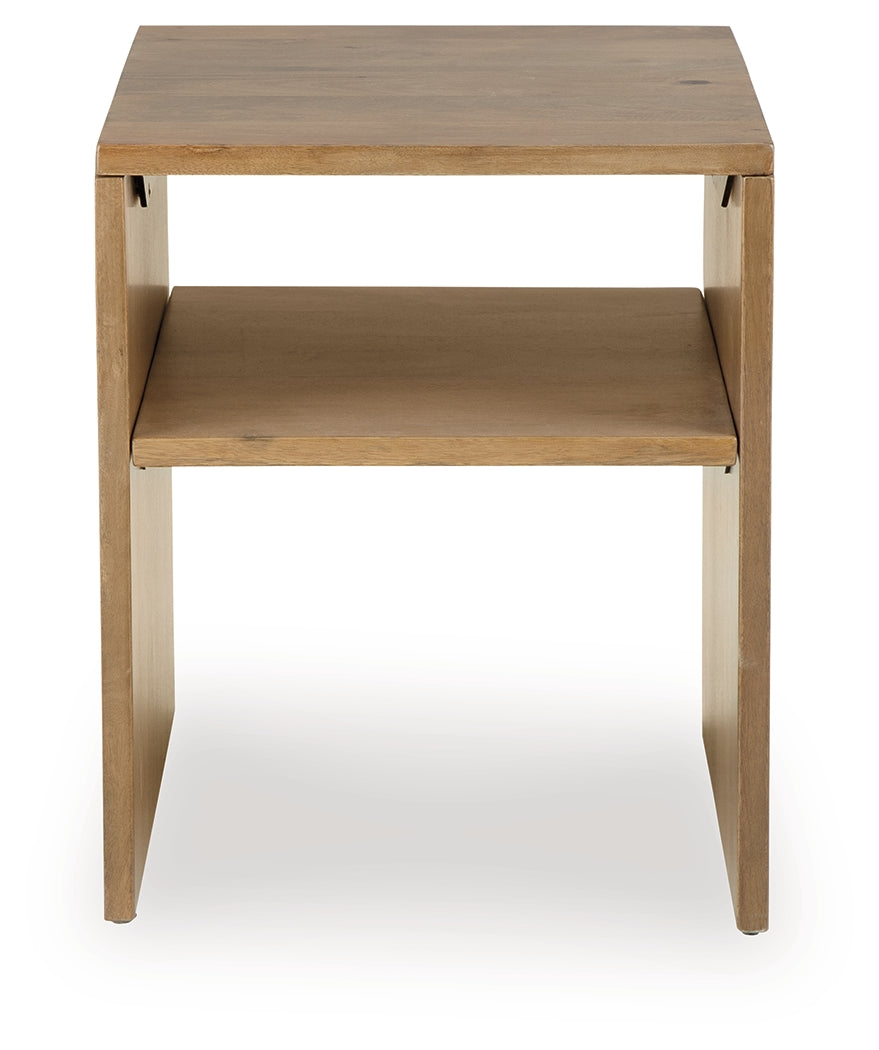 Ella Grove Rich Brown End Table from Ashley - Luna Furniture