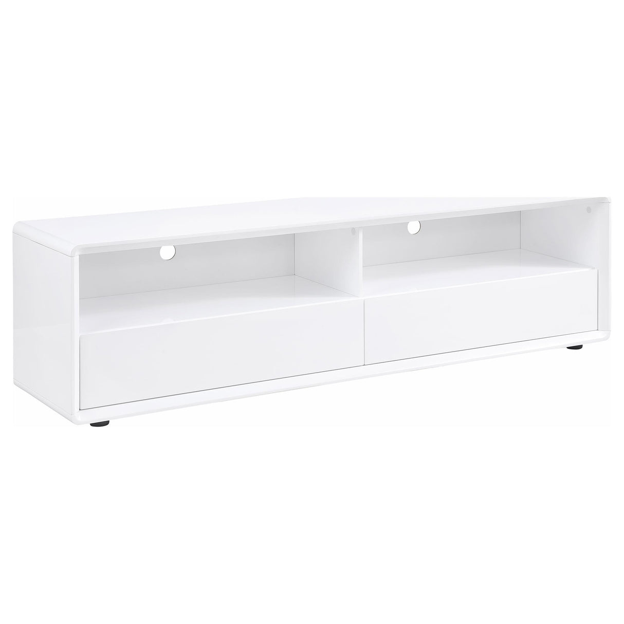 Ellice White TV Stand Media Console from Coaster - Luna Furniture