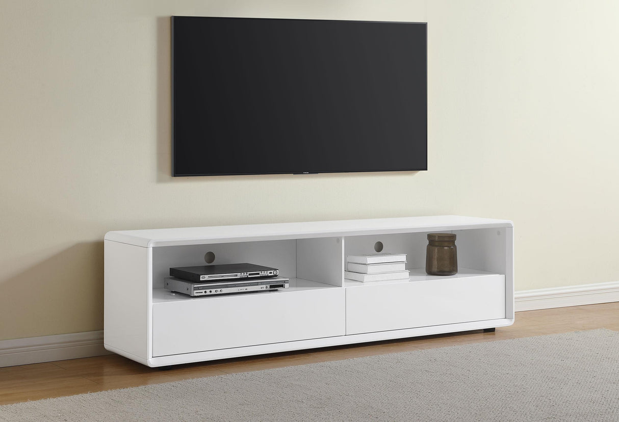 Ellice White TV Stand Media Console from Coaster - Luna Furniture