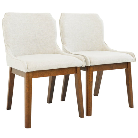 Ellis Beige Linen Dining Chair from Midinmod - Luna Furniture