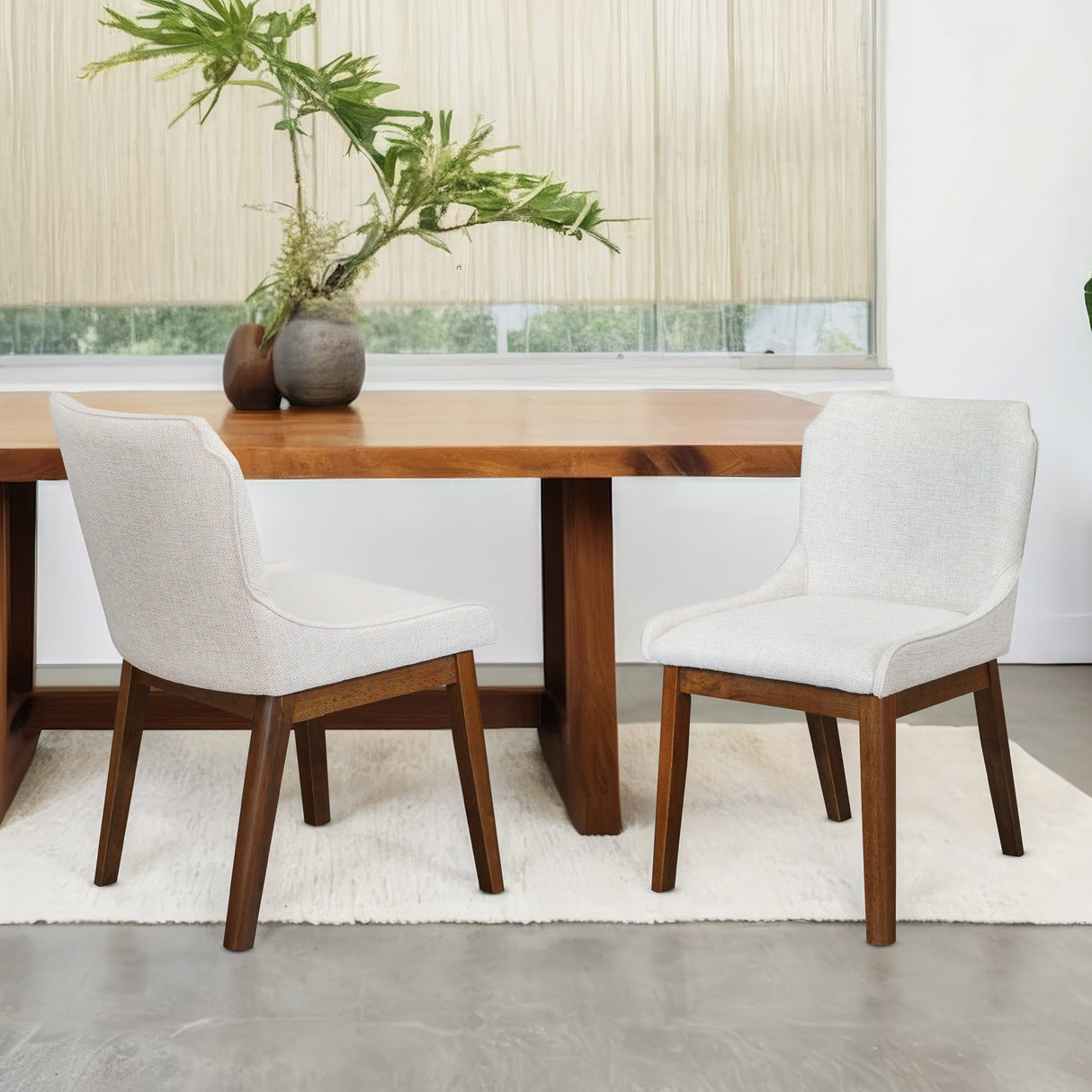 Ellis Beige Linen Dining Chair from Midinmod - Luna Furniture