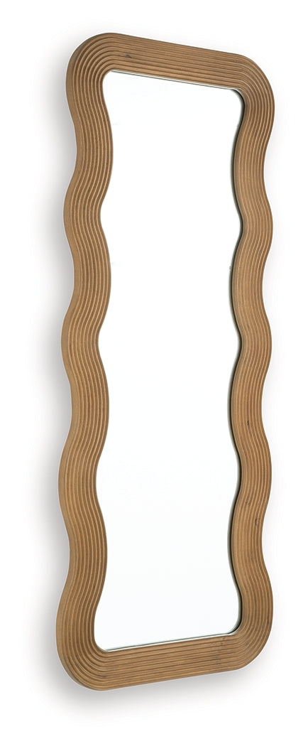 Ellisonville Brown Floor Mirror from Ashley - Luna Furniture