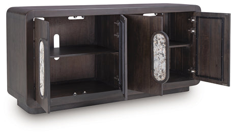 Elliston Espresso Brown Accent Cabinet from Ashley Furniture - Luna Furniture