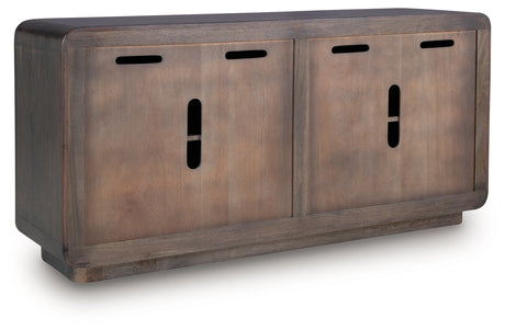 Elliston Espresso Brown Accent Cabinet from Ashley Furniture - Luna Furniture