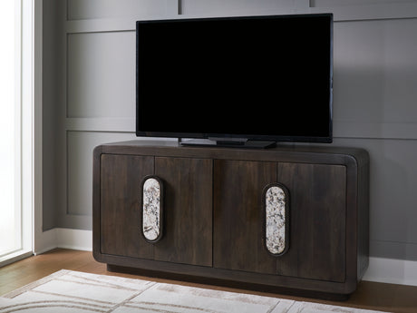 Elliston Espresso Brown Accent Cabinet from Ashley Furniture - Luna Furniture